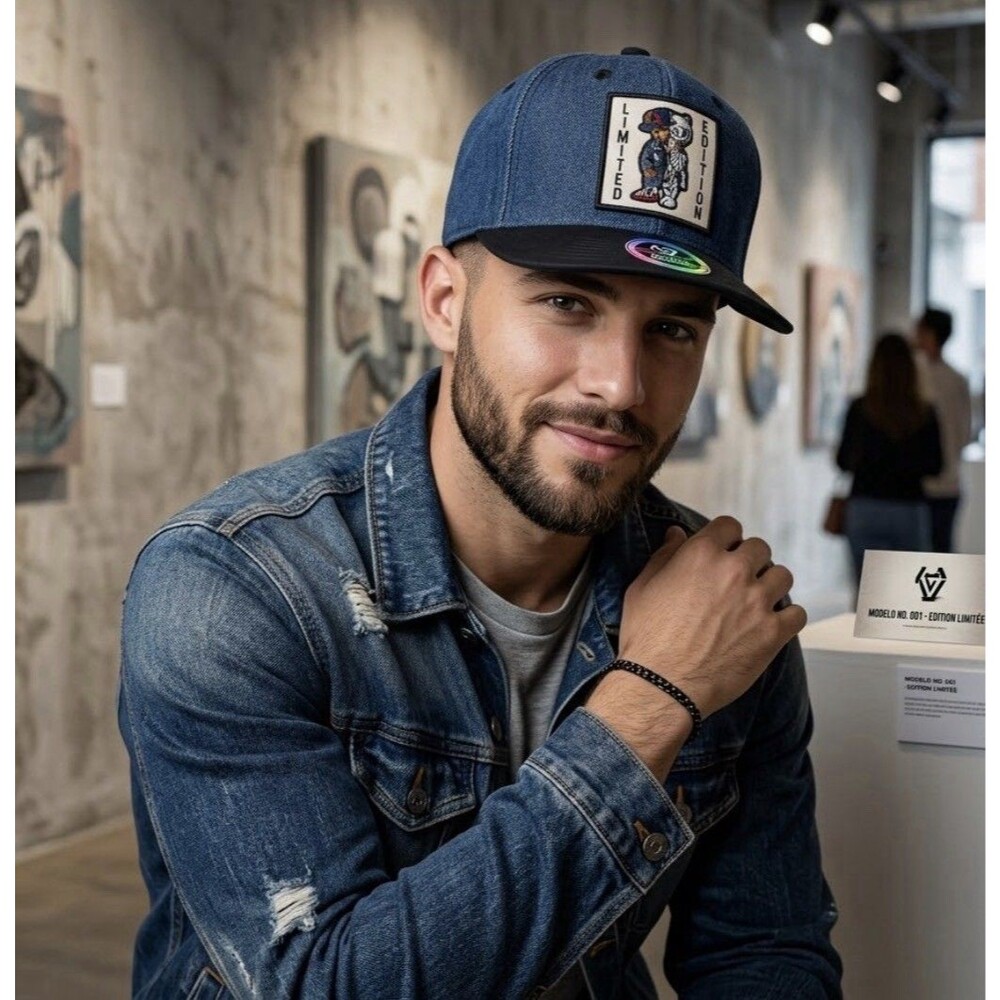 Top Level Limited Edition SnapBack Hat Blue Denim Collectible